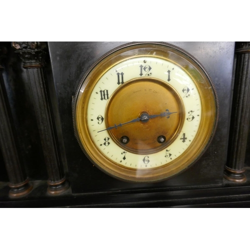 272 - Large slate mantel clock