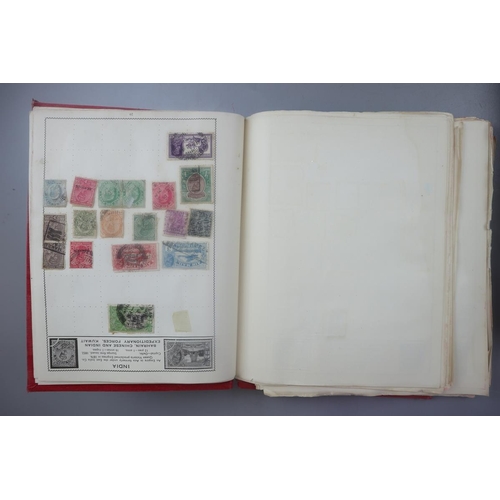 86 - 3 stamp albums and a collection of loose postcards