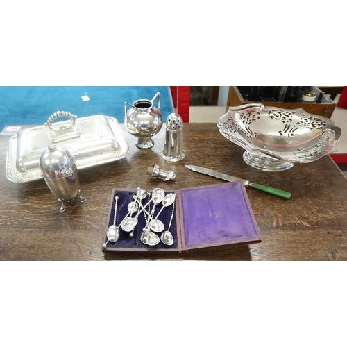 227 - Collection of silverplate