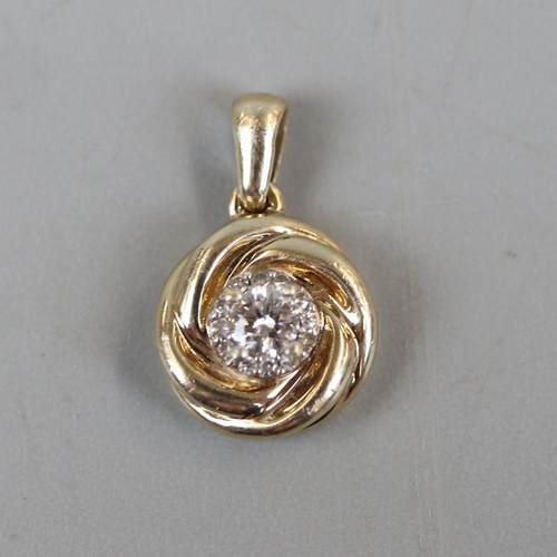 28 - Diamond set pendant