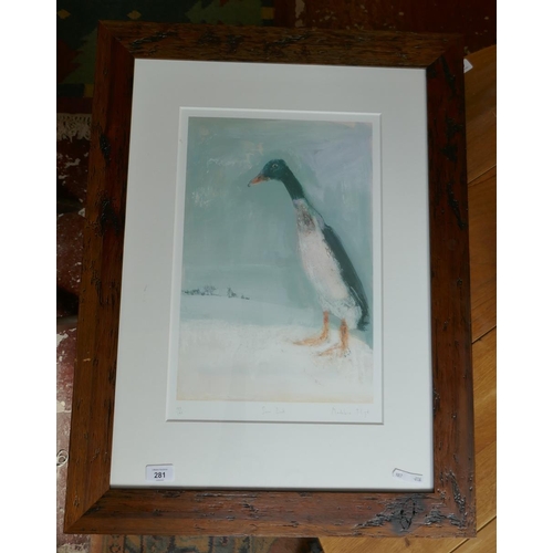 281 - L/E print by Madeline Floyd - Snow duck 133/195