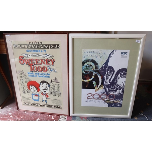 282 - 2 framed theatrical posters