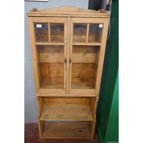 293 - Pine cabinet - Approx size: W: 65cm D:24cm H: 145cm