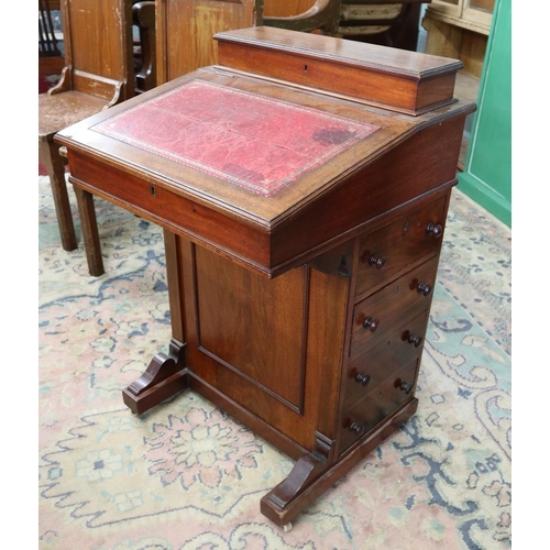 295 - Victorian mahogany Davenport