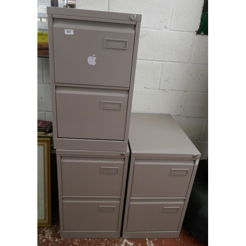 323 - 3 filing cabinets