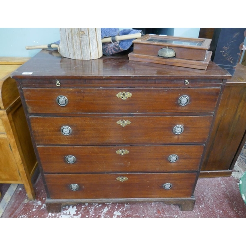 343 - Antique mahogany bachelor's chest - Approx size W: 89cm D: 49cm H: 87cm