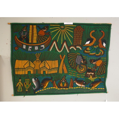 396 - Peruvian wall tapestry