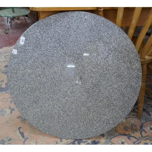 402 - Circular granite table top 75cm diameter