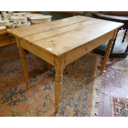 403 - Small pine farmhouse table - Approx size: L: 108cm W: 64cm H: 74cm