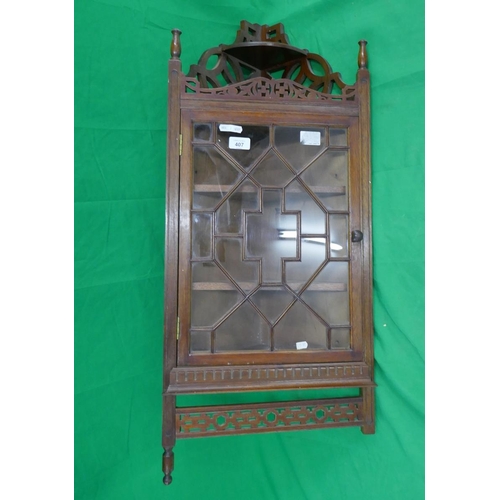 407 - Glazed corner cupboard