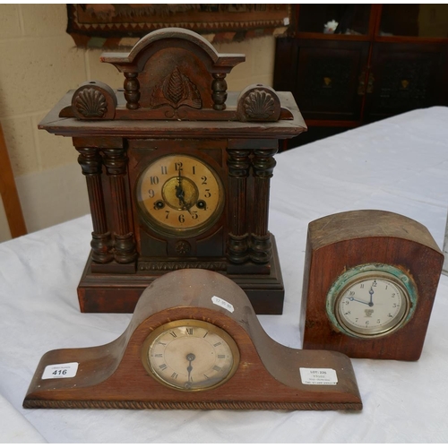 416 - 3 Mantel clocks