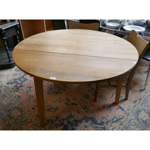 428 - Large pine cricket style table