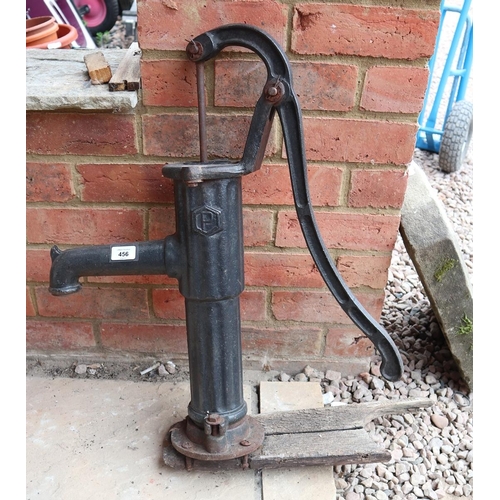 456 - Cast iron garden water pump