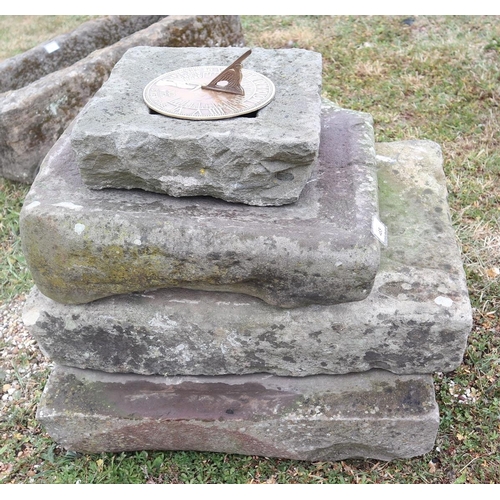 465 - 4 tier stone sundial 