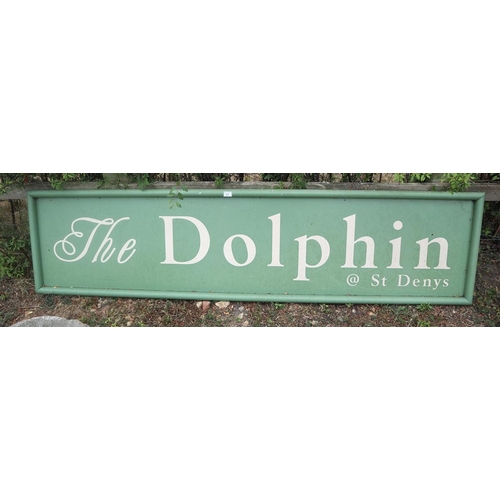 475 - The Dolphin pub sign - Approx size: 248cm x 60cm