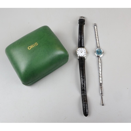 67 - A ladies Oris watch together with a ladies Citizen watch