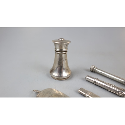 2 - Collection of hallmarked silver to include J Butler & Co propelling pencil - Approx overall weig... 