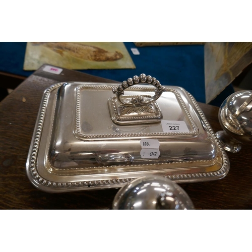 227 - Collection of silverplate