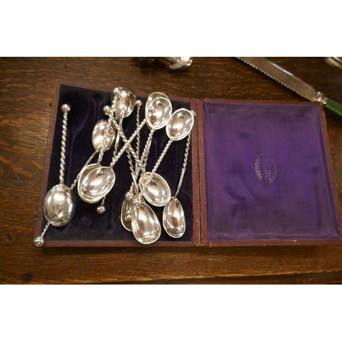 227 - Collection of silverplate