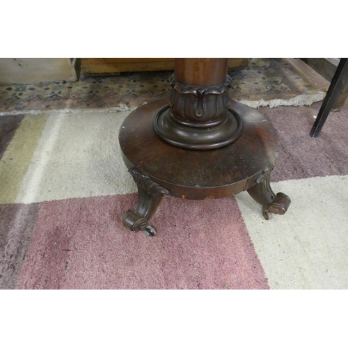 234 - Victorian rosewood tea table