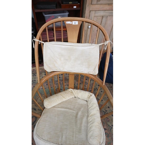 301 - Blonde elm Ercol rocking chair