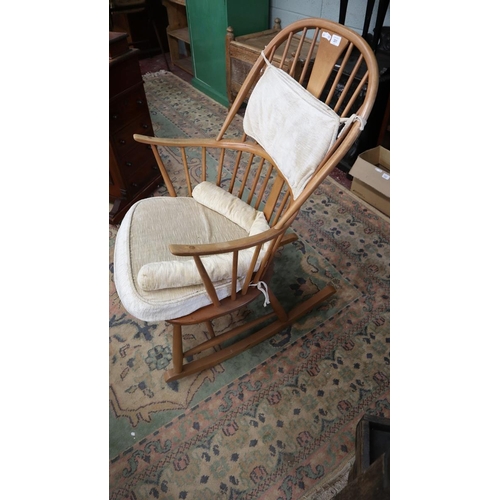 301 - Blonde elm Ercol rocking chair