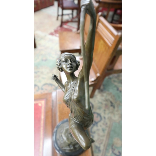 303 - Bronze Diana the Huntress figure - Approx. height: 50cm