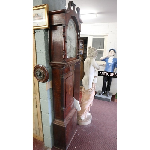 315 - Antique 8 day long case clock in working order