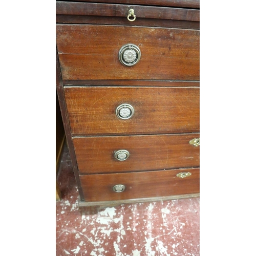 343 - Antique mahogany bachelor's chest - Approx size W: 89cm D: 49cm H: 87cm