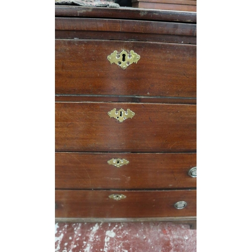 343 - Antique mahogany bachelor's chest - Approx size W: 89cm D: 49cm H: 87cm