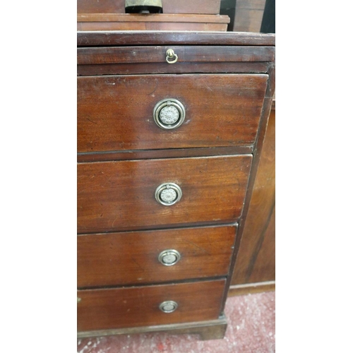 343 - Antique mahogany bachelor's chest - Approx size W: 89cm D: 49cm H: 87cm