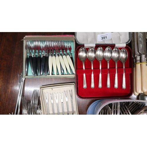 351 - Collection of flatware