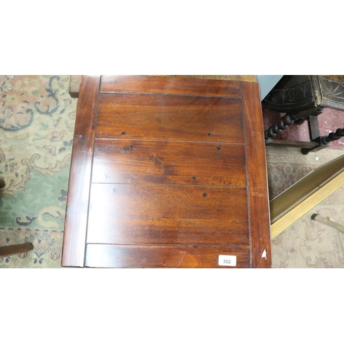 352 - Pair of hardwood occasional tables