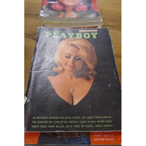 374 - 20 playboy magazines circa 1966-67