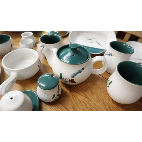 381 - Collection of Denby Greenwheat pattern