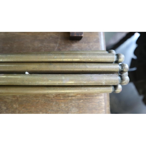 398 - Set of brass stair rods