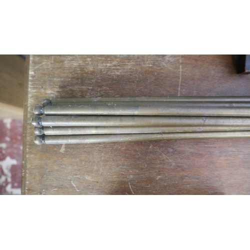 398 - Set of brass stair rods