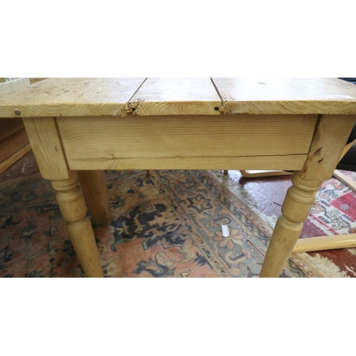 403 - Small pine farmhouse table - Approx size: L: 108cm W: 64cm H: 74cm