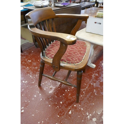 439 - Mid century oak office chair