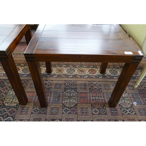 442 - Pair of hardwood occasional tables