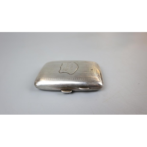 5 - Hallmarked silver cigarette case - Approx weight: 62g