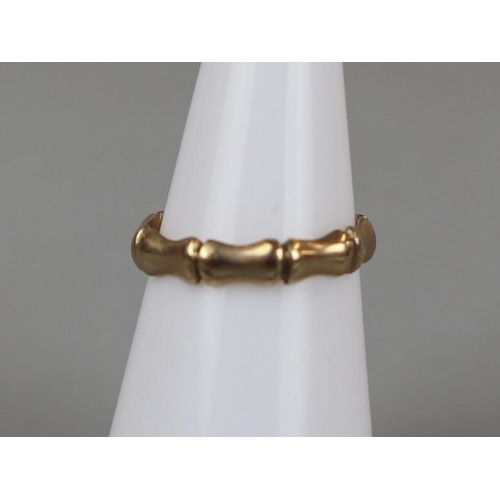 65 - Gold ring - Approx size: K, together with silver machine enamelled case watch