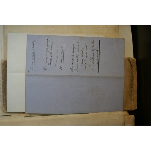 434 - 2 deed boxes containing 18th 19th and early 20th century parchments