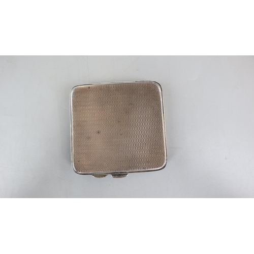 11 - Hallmarked silver cigarette case - Approx weight: 83g