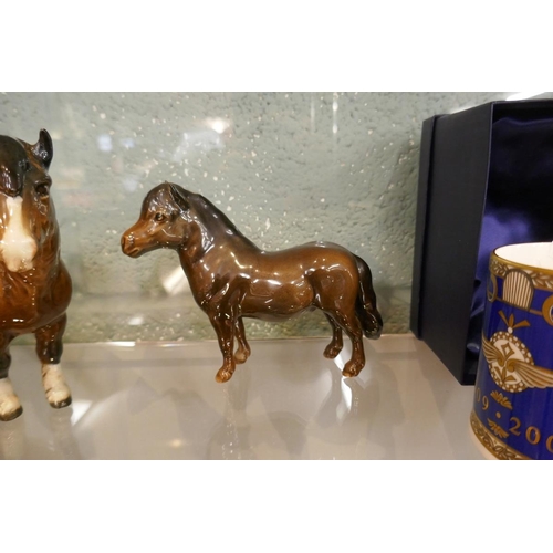 125 - 4 Beswick horses