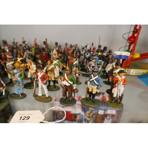 129 - Approx 84 Del Prado figures depicting 1900's military