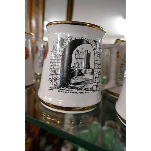 141 - 12 Prince William ware tankards