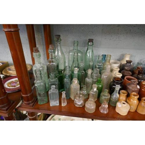 149 - Large collection of Antique & Vintage bottles to include Esso bottle