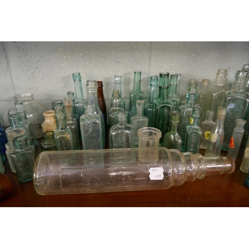 149 - Large collection of Antique & Vintage bottles to include Esso bottle