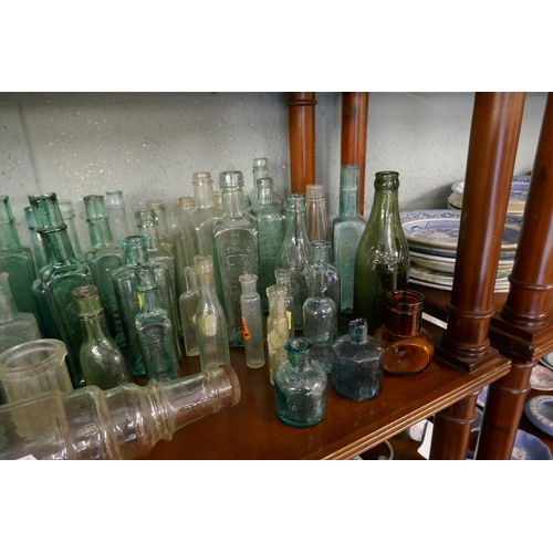 149 - Large collection of Antique & Vintage bottles to include Esso bottle